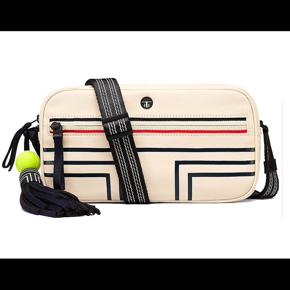 Authentic Tory Burch canvas crossbody